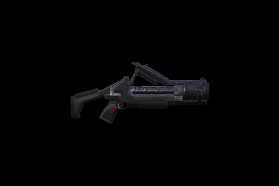 Leech sticky-bomb launcher, in-engine render